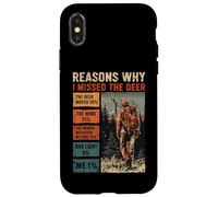Razones por Las Que extrañé el Ciervo Divertido Cazador Hombres papá Carcasa para iPhone X/XS
