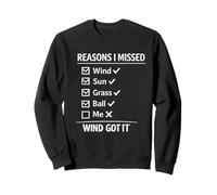 Razones por Las Que me perdí el Golf Humor Hilarante Golf Meme Golfistas Sudadera