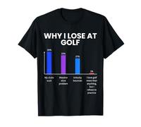 Razones por Las Que no Puedo Romper par Divertido Golfista Amante del Golf Golf Golf Camiseta