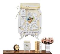 Razones por las que te amo, Caja de recuerdos Razones por las que te amo,Tarro con mensajes de 12 razones por las que te amo - Corazones de madera en la caja, romántico para marido, esposa, novio, nov