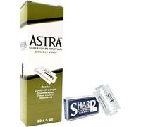 Razor Blades Club 100 cuchillas Astra Platinum y 5 Sharp Titanium