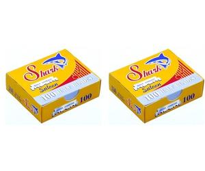 Razor Blades Club 200 cuchillas de afeitar de un solo hilo Shark Super Stainless