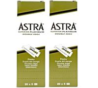 Razor Blades Club Cuchillas de Afeitar Astra Verdes de Doble Filo, 200 unidades para Maquinilla de Afeitar de Seguridad