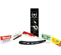 Razor Blades Club Imperio Romano Afeitado Marte Nueva Maquinilla de afeitar | Maquinilla de afeitar profesional para barba, bigote y contornos con juego de 20 cuchillas Acero 1 Unidad (1 Paquete)