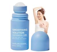 Razor Bump Smoothing Solution Tratamiento de cabello encarnado, tratamiento de golpes de afeitar para hombres y mujeres, tónico encarnado de rodillo alto para axilas abdominales, aplicador de bola de