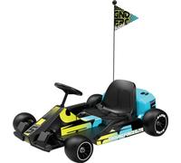 Razor Ground Force Elite - Go Kart Eléctrico para Niños 13+ con Marcha Adelante y Marcha Atrás, Velocidad Máxima de 14 mph, Autonomía de 40 Minutos, 350W con Batería de 36V 5Ah - Negro y Azul