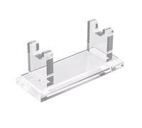 Razor Holder - Acrylic, 10,4 x 4,2 x 4 cm Shaving Razor Stand Non-Slip | Space-Saving Bathroom Organizer, Grooming Accessory For Men, Dads, Barbers, Shower, Travel, Countertop, Transparente,