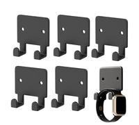 Razor Holder Shower Wall, Metal Shaver Storage Hook, 5 Pack Adhesive Organizer for Towel Washcloth Loofah, Heavy Duty Bathroom Kitchen Rack with Waterproof Mount, Multifunction Hanger for Home Use