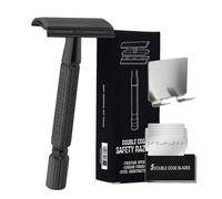 Razoras de doble borde, maquinillas de seguridad para hombres | Recortadora de barba de doble filo | Maestría para afeitar y cómodo, rasurador manual con 5 recargas para preparación facial