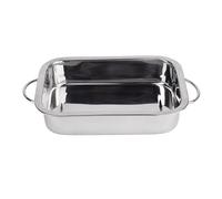 RB RENBERG - Bandeja Horno Rectangular para Horno - Fabricada en Acero Inoxidable - Máxima Antiadherencia - Tamaño 32x23x6,3 - Ideal para Lasaña Pastel Cazuela Tapas -