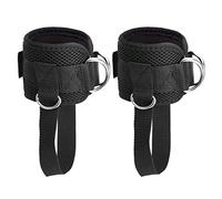 RBEN Correas de tobillo para gimnasio, doble anillo en D, puños ajustables para máquina de cable, correa de tobillo para patadas, entrenamientos de glúteos, estiramiento de piernas, ejercicio de