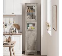 RBFGYIOP Armario Auxiliar Estrecho 170cm para Recibidor y Baño Madera