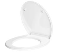 RBFGYIOP Asiento de inodoro global en forma de O - Tapa completa de polipropileno reforzado - Bisagras seguras y cierre suave - Instalación rápida - Fácil de limpiar - Apto para la mayoría de inodoros