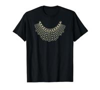 RBG Ruth Bader Ginsburg Dissent Collar patrón Camiseta gráfica económica, Hombre, Negro, L