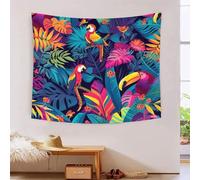 RBGKZVYUM Animales y plantas tropicales Estampado 3D Tapices Accesorios Divisor De Habitaciones Tapiz De Pared Paño De Pared Para Dormitorio, Sala De Estar, Decoración De Habitación Tapiz 70cmx100cm