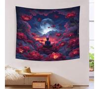 RBGKZVYUM Buda Estampado 3D Tapices Decoración De Pared Estética Tapiz De Pared Paño De Pared Para Decoración De Habitaciones Tapiz 130cmx150cm