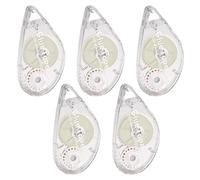 Rbleote 5 Unidades Pegamento En Cinta,Adhesivo Doble Cara,Cinta Adhesiva De Doble Cara Fita Cola Dupla Face,Adecuada Para Álbumes De Recortes,Fotos,Tarjetas,Álbumes,Colegios Y Oficinas (8 MM X 20 M)