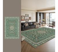 RBQIZVW Verde Alfombras Salon,Vintage Antideslizante Alfombra de área Modernas Pelo Corto para Dormitorio área Interior 80x160 cm Lavable Lavadora Alfombra Comedor para Cocina,Habitación de Niños