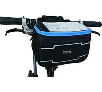 RBR Bolsa Manillar Bicicleta, Scooter, Patinete (21cm X 12cm X 14cm) fácil instalación, sujeción con Velcro,fácil Montaje y desmontaje