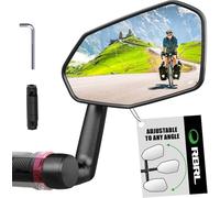 RBRL Espejo de bicicleta, no es fácil de bloquear, espejo retrovisor de gran tamaño, resistente a la rotura y duradero, espejo de bicicleta ajustable de 360 ° para bicicleta eléctrica (derecha)