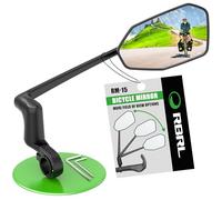 RBRL Espejo Retrovisor de Bicicleta, Espejo de Bicicleta Anti-Caída Estable, Espejo de Bicicleta de Gran Tamaño No Fácil de Bloquear, Espejo Retrovisor de Bicicleta de Manillón(Derecha)