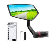 RBRL Espejo retrovisor para bicicleta extra grande, superficie de espejo retrovisor para bicicleta eléctrica universal (izquierda)