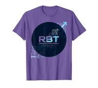 RBT Haciendo Posible el Progreso Innovación tecnológica Motivacional Camiseta, Hombre, Morado Jaspeado, XXL