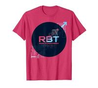 RBT Haciendo Posible el Progreso Innovación tecnológica Motivacional Camiseta, Hombre, Rojo Jaspeado, S