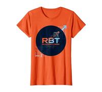 RBT Haciendo Posible el Progreso Innovación tecnológica Motivacional Camiseta, Mujer, Naranja, L