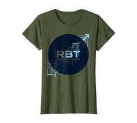RBT Haciendo Posible el Progreso Innovación tecnológica Motivacional Camiseta, Mujer, Verde Oliva, S