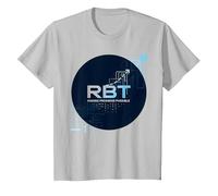 RBT Haciendo Posible el Progreso Innovación tecnológica Motivacional Camiseta, Niños, Plata, 4 años