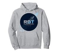 RBT Haciendo Posible el Progreso Innovación tecnológica Motivacional Sudadera con Capucha, Unisex para Adultos, Gris Jaspeado, S