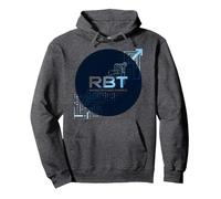 RBT Haciendo Posible el Progreso Innovación tecnológica Motivacional Sudadera con Capucha, Unisex para Adultos, Jaspeado Oscuro, XL