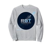 RBT Haciendo Posible el Progreso Innovación tecnológica Motivacional Sudadera, Unisex para Adultos, Gris Jaspeado, XXL