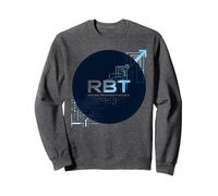 RBT Haciendo Posible el Progreso Innovación tecnológica Motivacional Sudadera, Unisex para Adultos, Jaspeado Oscuro, M