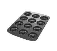 RBV Birkmann, Mini-Donut-Blech, fach, mit Antihaftbeschichtung 881624 Easy Baking-Molde para donas (12 compartimentos, revestimiento antiadherente), Acero al carbono