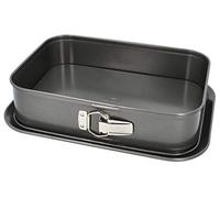 RBV Birkmann 881716 Easy Baking - Molde rectangular para tartas (34 x 23,5 cm, acero al carbono)