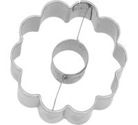 RBV Birkmann, Cortador de galletas con forma de flor, acero inoxidable, 2,5 × 4,5 × 4,5 cm, 189416