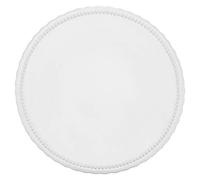 RBV Birkmann Plato para tartas (cerámica, 25 cm de diámetro, 1,5 cm de altura), diseño vintage, color blanco