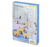 RBV Birkmann "Stand-up - Animales Cookie Cutter Set, Plata, 5 Piezas