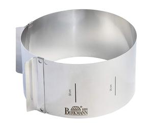 RBV Birkmann Tortenring Easy Baking, verstellbar 18-30 cm, Höhe 10 cm Round 18 x