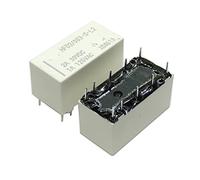 RBYRLDSTY 5 uds relé de HFD2-005-S-L2-D HFD2-012-S-L2-D HFD2-024-S-L2 HFD2 024 S L2 5V 12VDC 24V 10PIN relé de señal Doble Bobina(HFD2-005-S-L2-D)