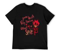 RBYSV Hazbin Hotel Unisex Alastor You Are Never Fully Dressed Without a Smile T-Shirt