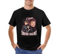 RBYSV I Love Timothee Chalamet Pedro Pascal Cursed Fan Collage T-Shirt Summer Clothes Funny t Shirt Mens Funny t Shirts Black