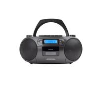 RC-250 (Negro) | Reproduce CD, CD-R, CD-RW, MP3 y cassettes, Bluetooth, Radio FM digital, Puerto USB, Entrada AUX