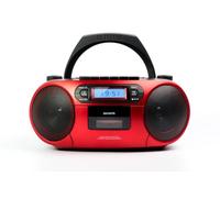 RC-250 (Rojo) | Reproduce CD, CD-R, CD-RW, MP3 y cassettes, Bluetooth, Radio FM digital, Puerto USB, Entrada AUX
