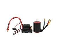 RC 3650 2300KV Motor Set with Waterproof 60A ESC, Brushless Power System for 1/10 RC Car Upgrade, Aluminum Heat Sink & Copper Windings