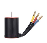 RC 3650 5200KV Brushless Motor, 4 Pole Waterproof Electric Motor with 4mm Gold Banana Plug for 1/10 RC Car Upgrade