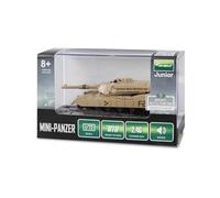 RC Abrams - Minitanque teledirigido con función de batería por Infrarrojos, 1:72, RTR para niños a Partir de 8 años, Color marrón Arena