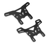 RC Accesorio del Coche para Tamiya para XV02 XV-02 Pro 58707 1/10 Placa De Torre Choque Delantera Y Trasera Fibra Carbono RC Piezas Actualización Coche Accesorios Modificación(Set)